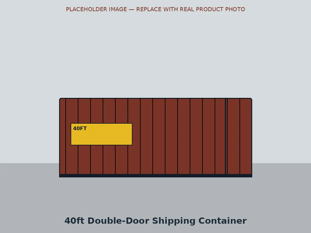 40ft Double-Door Shipping Container